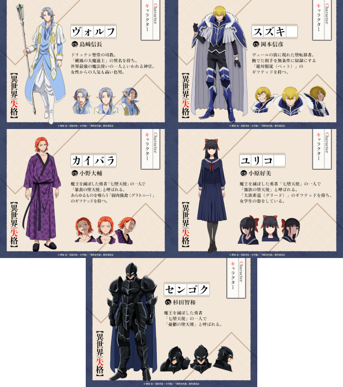 No Longer Allowed in Another World characters No Longer Allowed in Another World characters